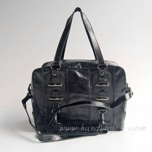 Balenciaga 2949 Black Oil Leather Medium Bag - Click Image to Close