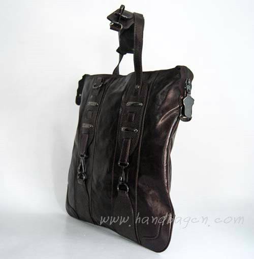 Balenciaga 7747 Dark cream Oil Leather Medium Bag - Click Image to Close