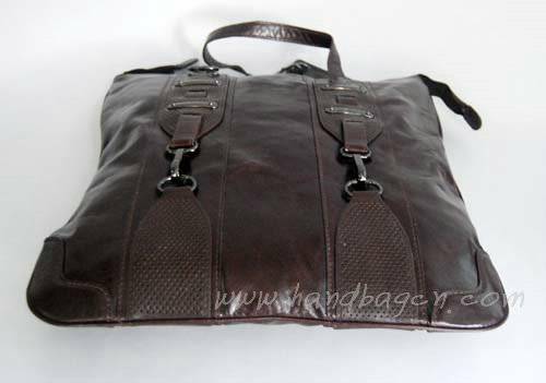 Balenciaga 7747 Dark cream Oil Leather Medium Bag