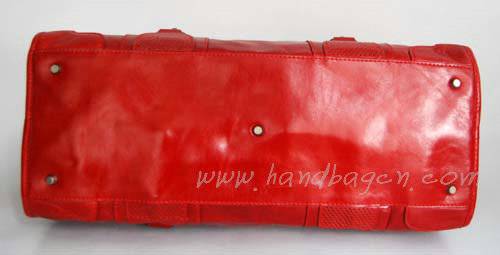 Balenciaga 7749 Red Oil Leather Medium Bag
