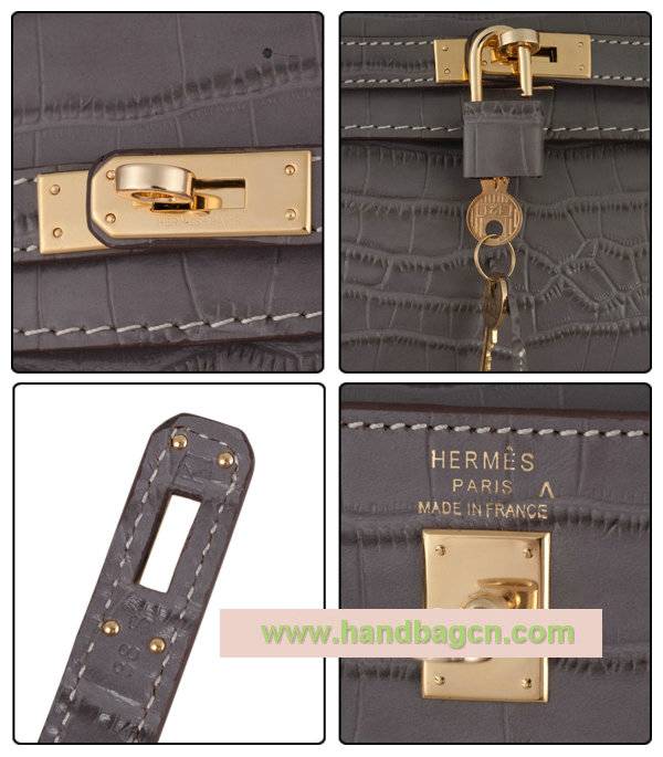 Hermes 829 Crocodile Mini Kelly Pouchette - Click Image to Close