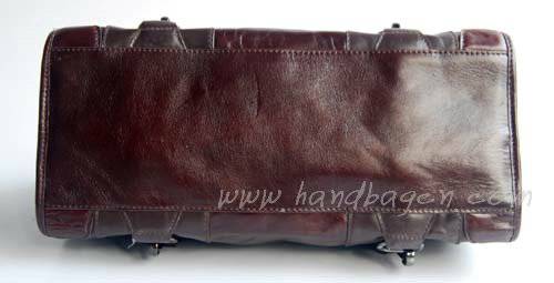 Balenciaga 8386 Dark cream Oil Leather Medium Bag