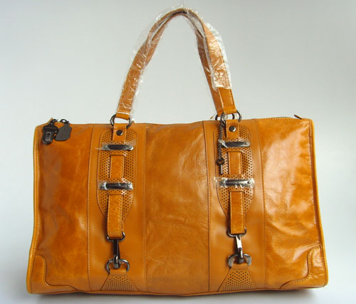 Balenciaga 8388 Tan Oil Leather Medium Bag - Click Image to Close