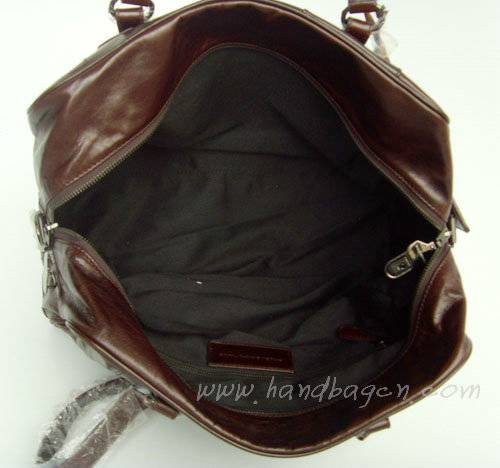 Balenciaga 8390 Dark cream Oil Leather Medium Bag