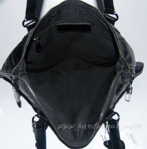 Balenciaga 8392 Black Oil Detail Medium Bag - Click Image to Close