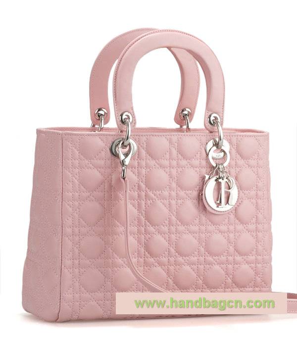 Christian Dior 9928 Quilted Lambskin Small Tote Bag - Click Image to Close