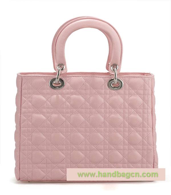 Christian Dior 9928 Quilted Lambskin Small Tote Bag - Click Image to Close