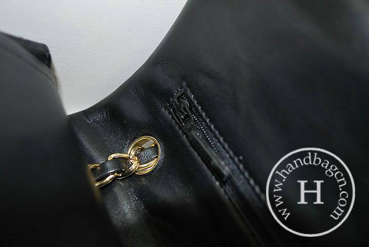 Chanel A1112 Designer handbag Black Original Lambskin Leather With Gold Hardware - Click Image to Close