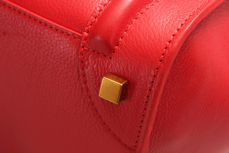 Celine Luggage Mini 30cm Boston Bag 3308 Red - Click Image to Close