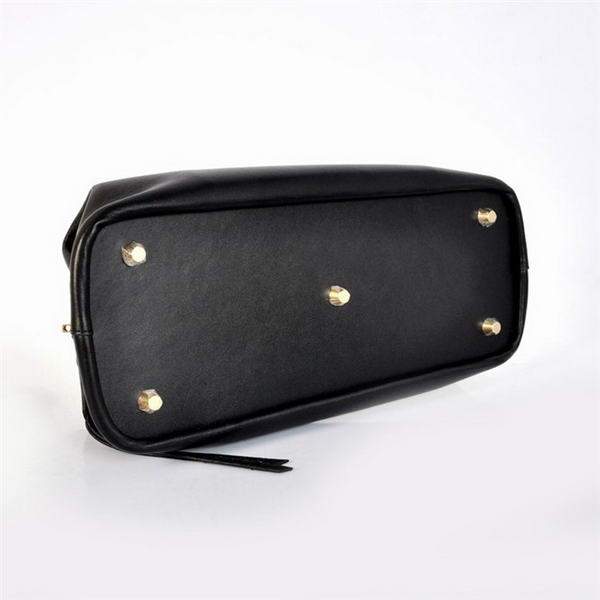 Celine Original Leather Tote Bag - 348 Black - Click Image to Close
