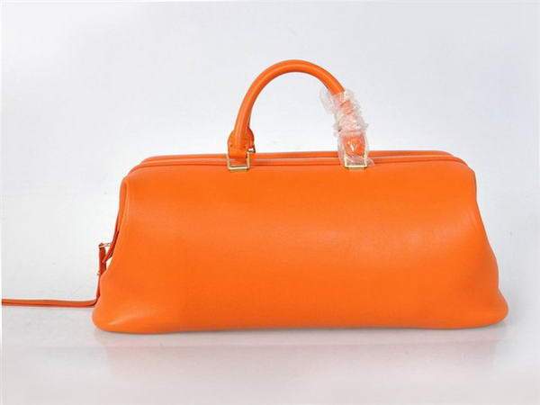 Celine Original Leather Tote Bag - 348 Orange - Click Image to Close