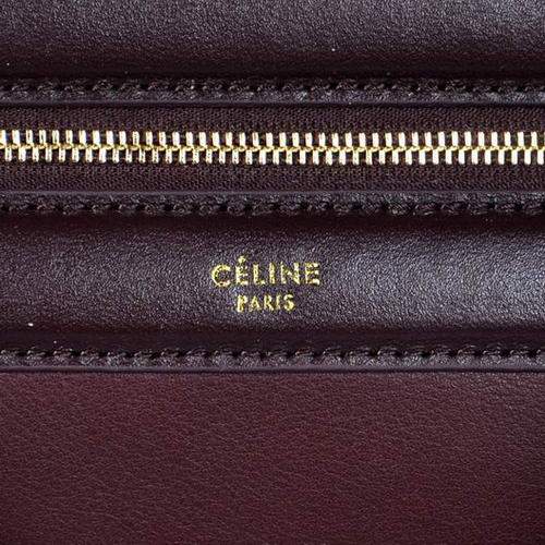 Celine Original Leather Tote Bag - 348 Wine Red