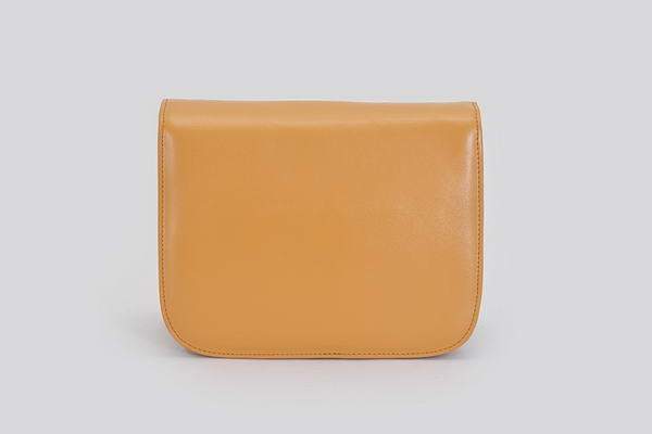 Celine Calf Leather Classic Box Small Flap Bag 80077 Camel