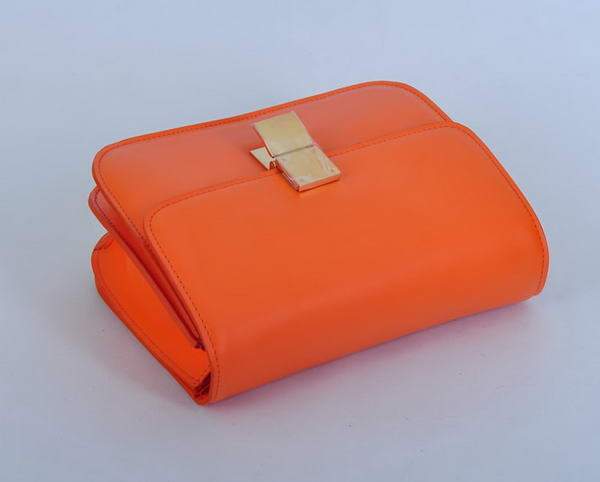Celine Classic Box Small Flap Bag 80077 Orange - Click Image to Close