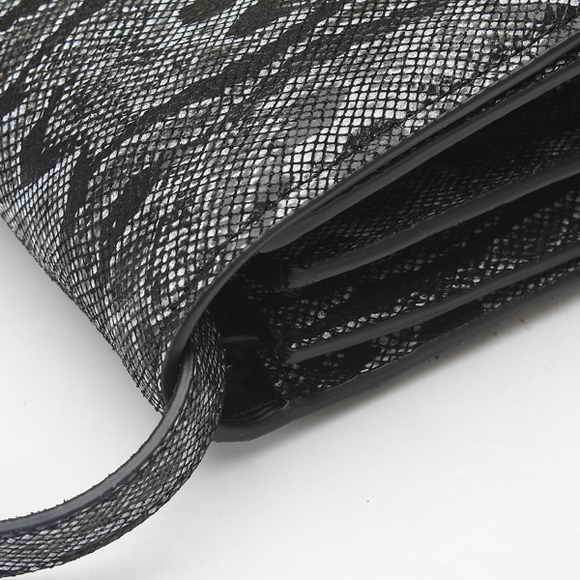 Celine Classic Box Small Flap Bag 80077 Black Snake Pattern