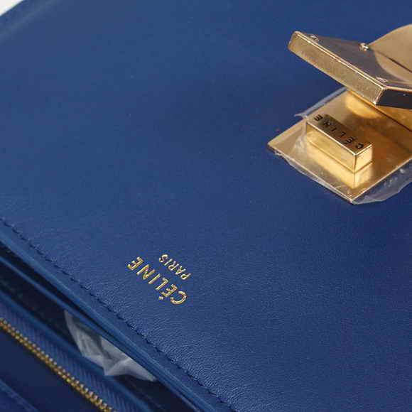 Celine Classic Box Small Flap Bag 80077 Blue - Click Image to Close