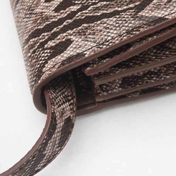 Celine Classic Box Small Flap Bag 80077 Coffee Snake Pattern