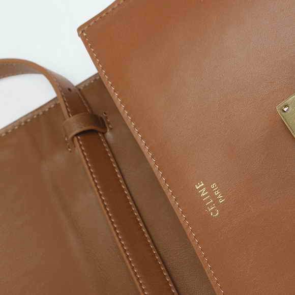 Celine Classic Box Small Flap Bag 80077 Khaki