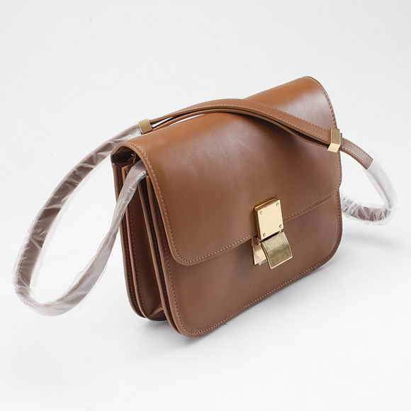 Celine Classic Box Small Flap Bag 80077 Khaki