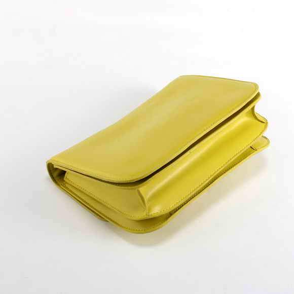 Celine Classic Box Small Flap Bag 80077 Yellow