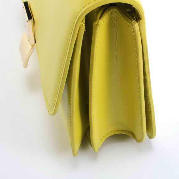 Celine Classic Box Small Flap Bag 80077 Yellow - Click Image to Close