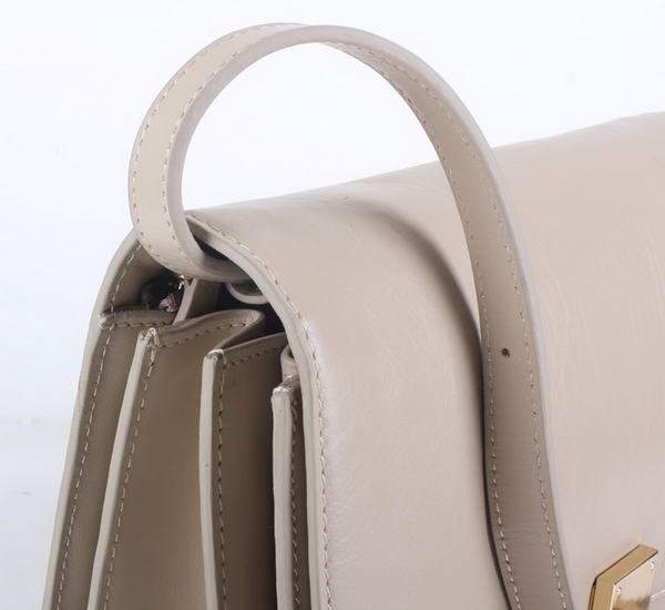 Celine Classic Lambskin Large Box Bag Calf Leather 80088 Apricot