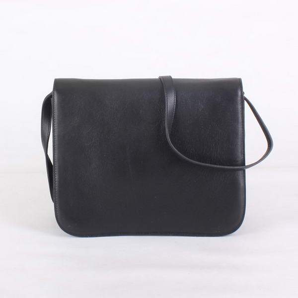 Celine Classic Lambskin Large Box Bag Calf Leather 80088 Black