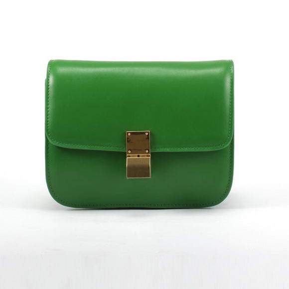 Celine Classic Box Small Flap Bag 80077 Green