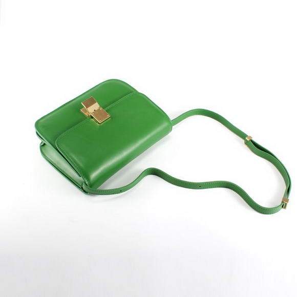 Celine Classic Box Small Flap Bag 80077 Green - Click Image to Close