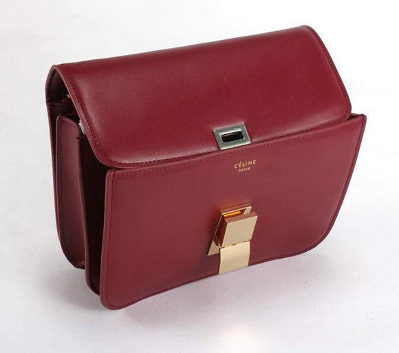 Celine Classic Box Small Flap Bag 80077 Bordeaux