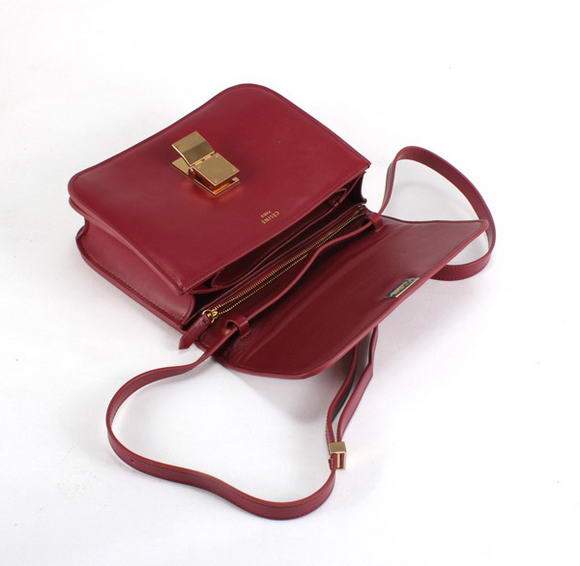 Celine Classic Box Small Flap Bag 80077 Bordeaux