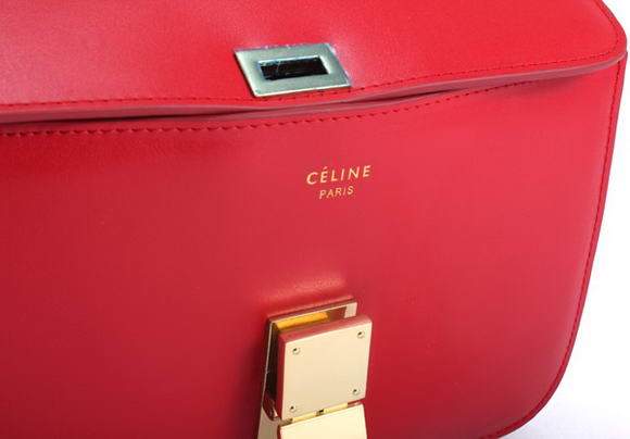 Celine Classic Box Small Flap Bag 80077 Red - Click Image to Close