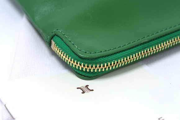 Celine Solo Bi Color Clutch Lambskin Bag - 8821 Green - Click Image to Close