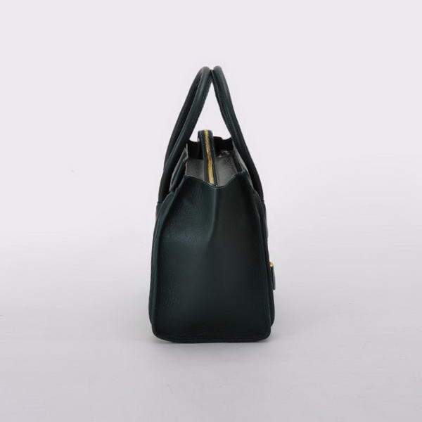 Celine Luggage Mini 30cm Boston Bag 98169 Atrovirens Calf Leather - Click Image to Close
