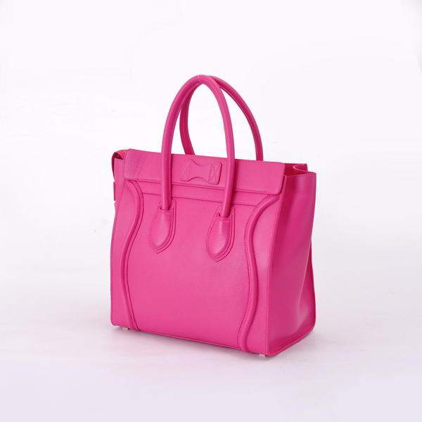 Celine Luggage Mini 30cm Boston Bag 98169 Peach Calf Leather