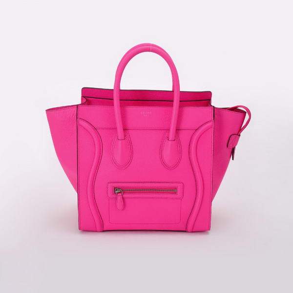 Celine Luggage Mini 30cm Boston Bag 98169 Rosy Calf Leather