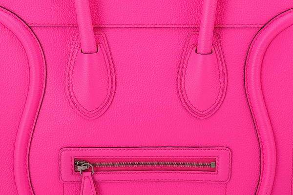 Celine Luggage Mini 30cm Boston Bag 98169 Rosy Calf Leather - Click Image to Close