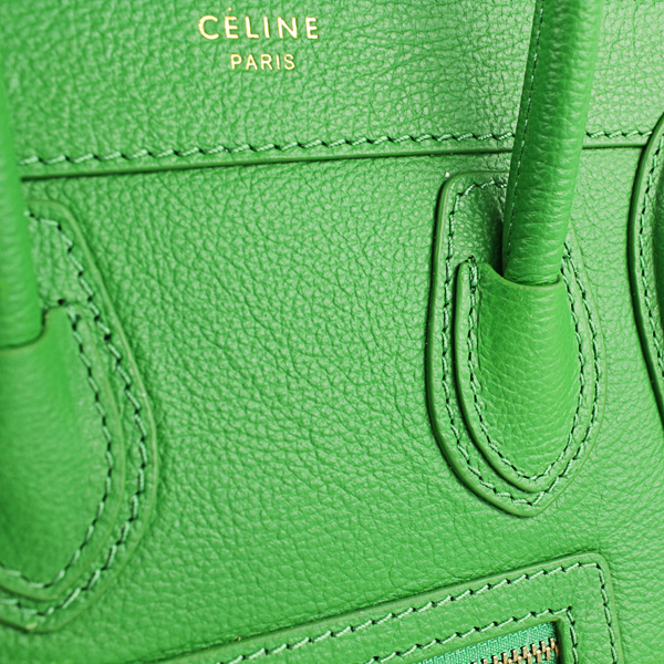 Celine Luggage Bag Nano 20cm - 98168 Green - Click Image to Close