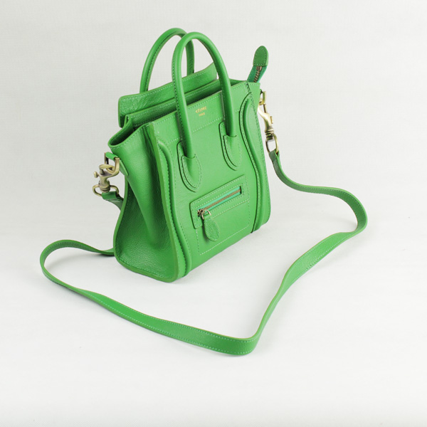 Celine Luggage Bag Nano 20cm - 98168 Green - Click Image to Close