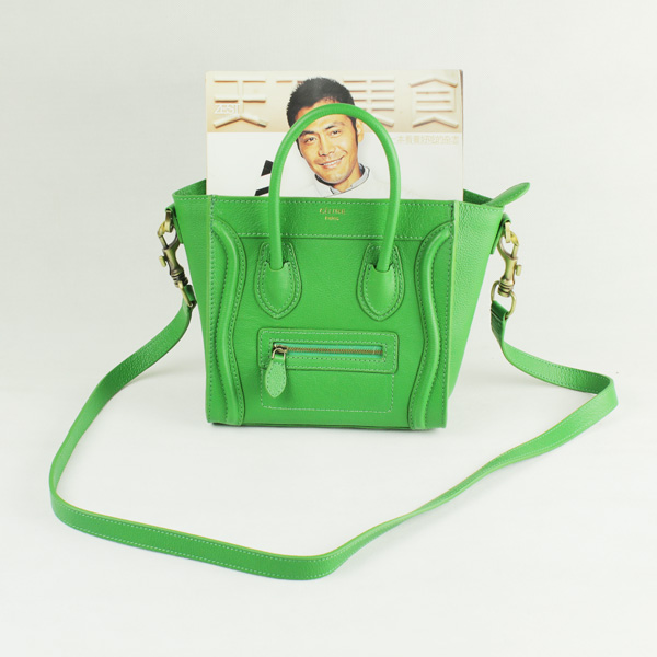 Celine Luggage Bag Nano 20cm  - 98168 Green