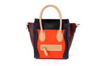 Celine Luggage Bag Nano 20cm - 98168 Orange and Black - Click Image to Close