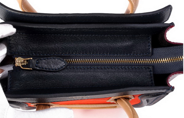 Celine Luggage Bag Nano 20cm  - 98168 Orange and Black