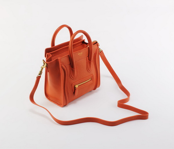 Celine Luggage Bag Nano 20cm - 98168 Orange - Click Image to Close
