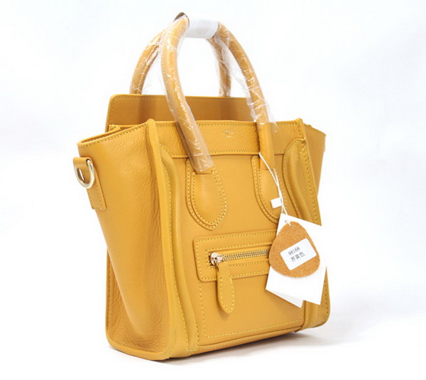 Celine Luggage Bag Nano 20cm  - 98168 Yellow