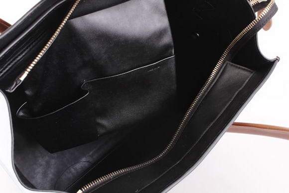 Celine Luggage Mini 33cm Tote Leather Bag - 98170 Dark Coffee Snake Veins
