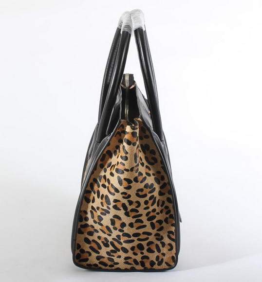 Celine Luggage Mini 30cm Boston Bag 98169 Apricot Leopard