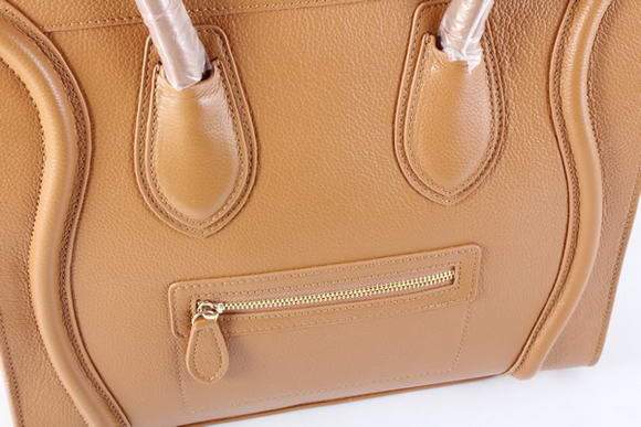 Celine Luggage Mini 30cm Boston Bag 98169 Light Coffee Calf Leather - Click Image to Close