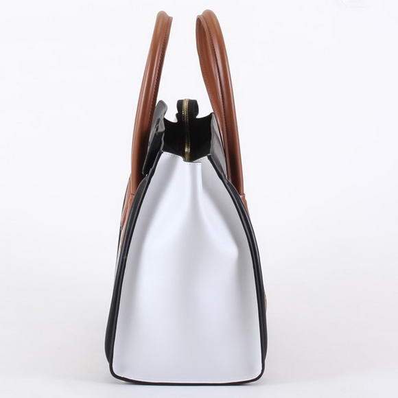 Celine Luggage Mini 30cm Boston Bag 98169 Dark Coffee Snake Veins - Click Image to Close