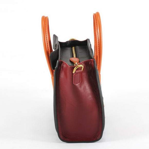 Celine Luggage Bag Nano 20cm - 98168 Bordeaux Horse Hair - Click Image to Close