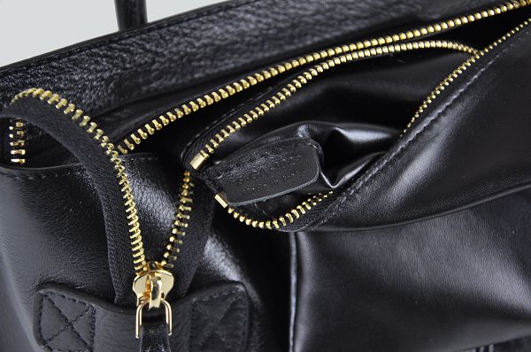 Celine Luggage Mini 33cm Tote Leather Bag - 98170 Black